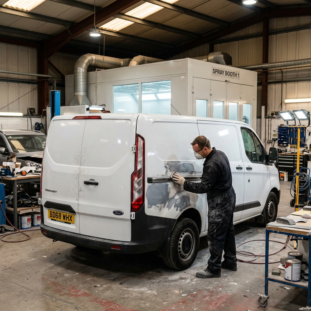 Commercial van body repair